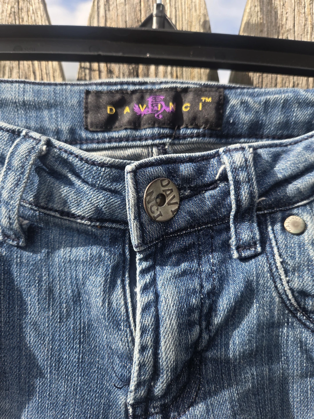 DaVinci Distressed Denim Jeans - photo 4