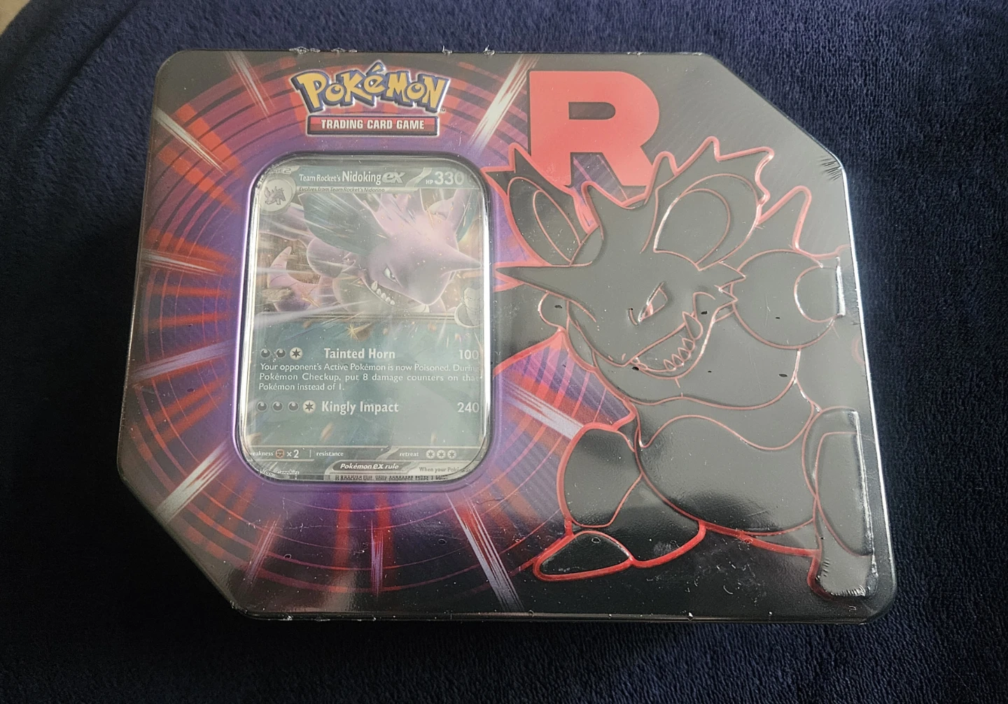 Pokemon TCG Team Rocket Tin Nidoking