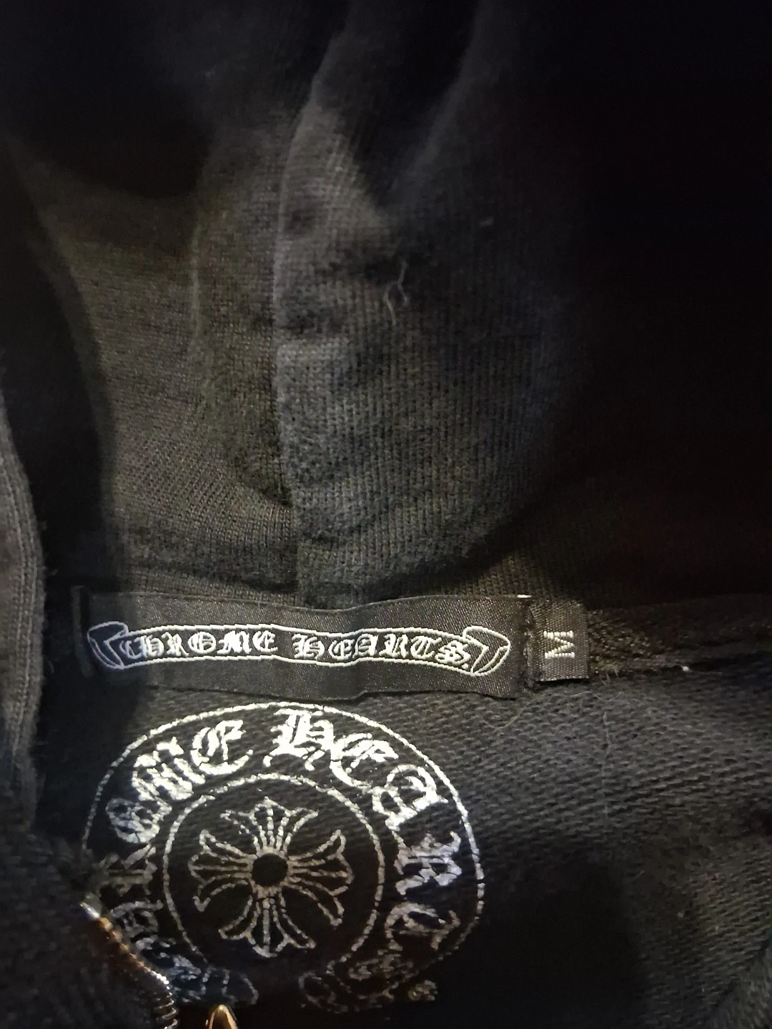Chrome Hearts Black Full Zip Hoodie - photo 2