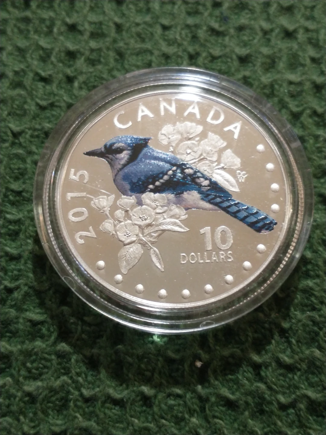 2015 Canadian Blue Jay 10 Dollar Silver Coin - photo 2