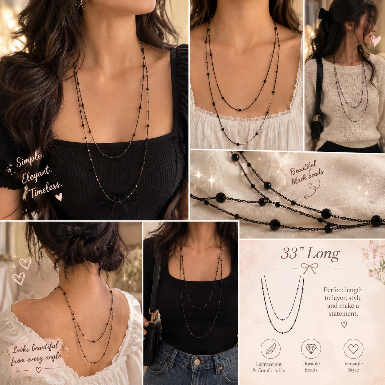📿Elegant Layered Long Necklace📿 - photo 3