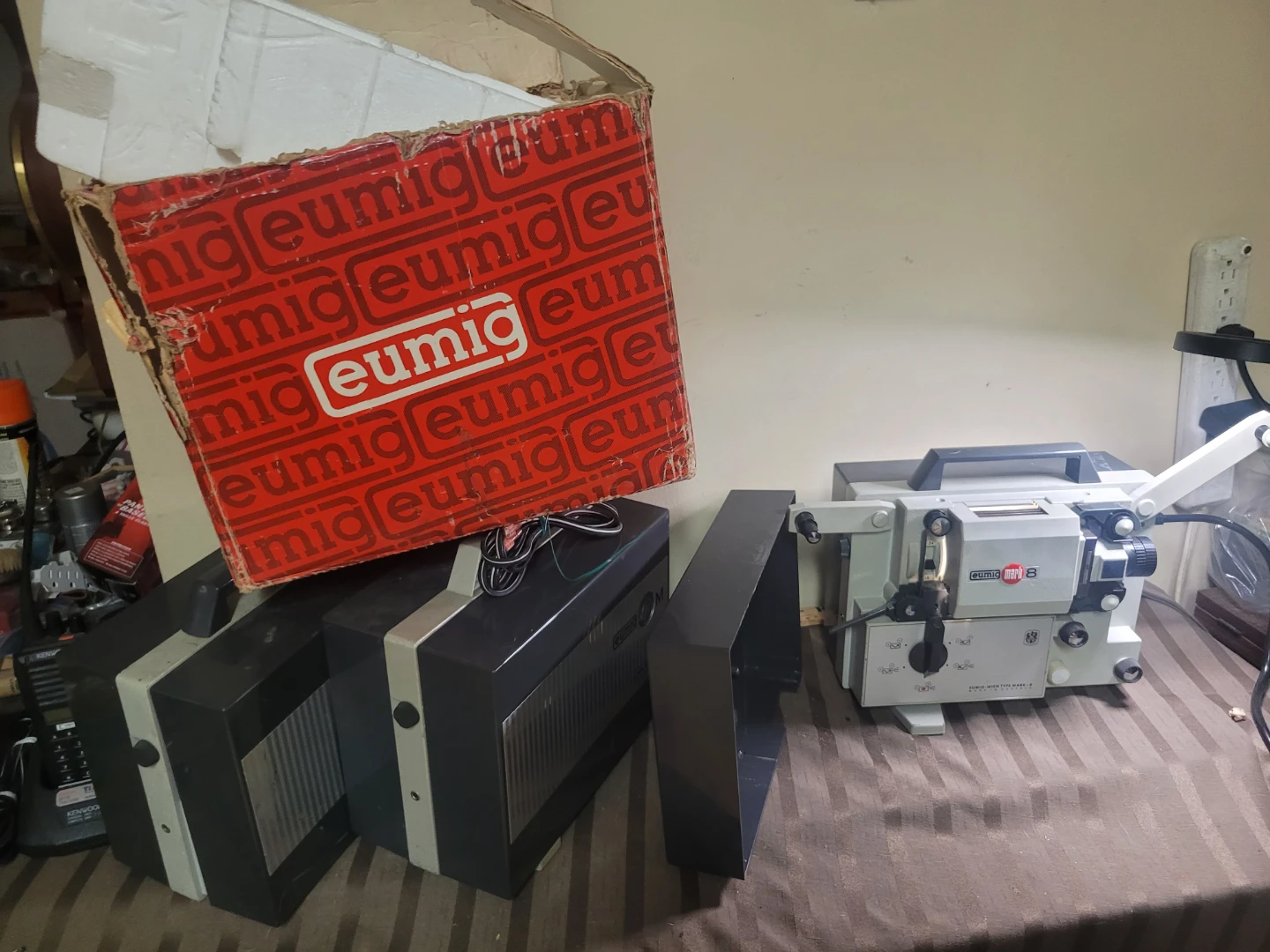 3 x Eumig Mark 8 Dual 8mm Movie Projector