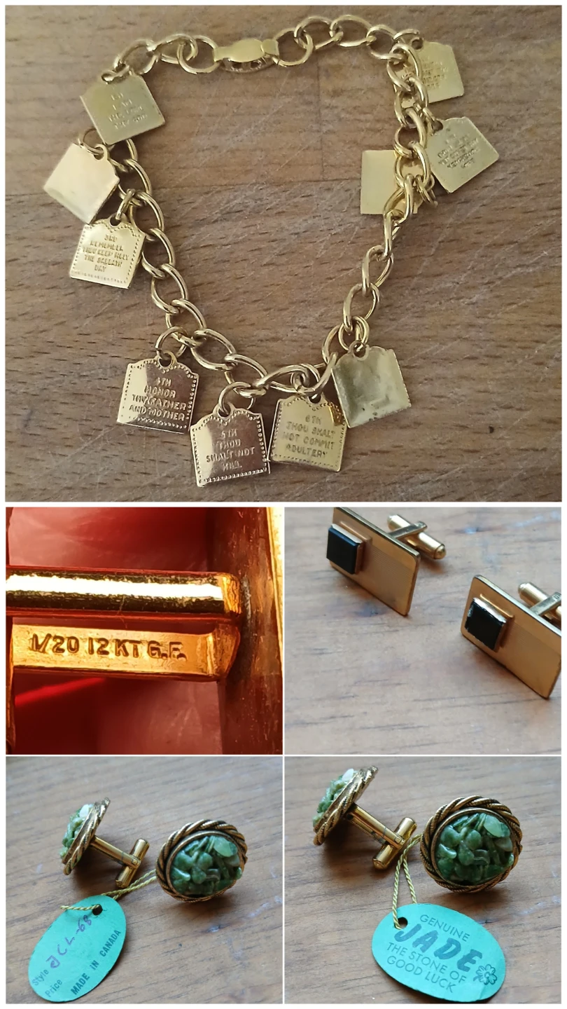 Large Assorted Vintage Jewellery Jar - photo 4