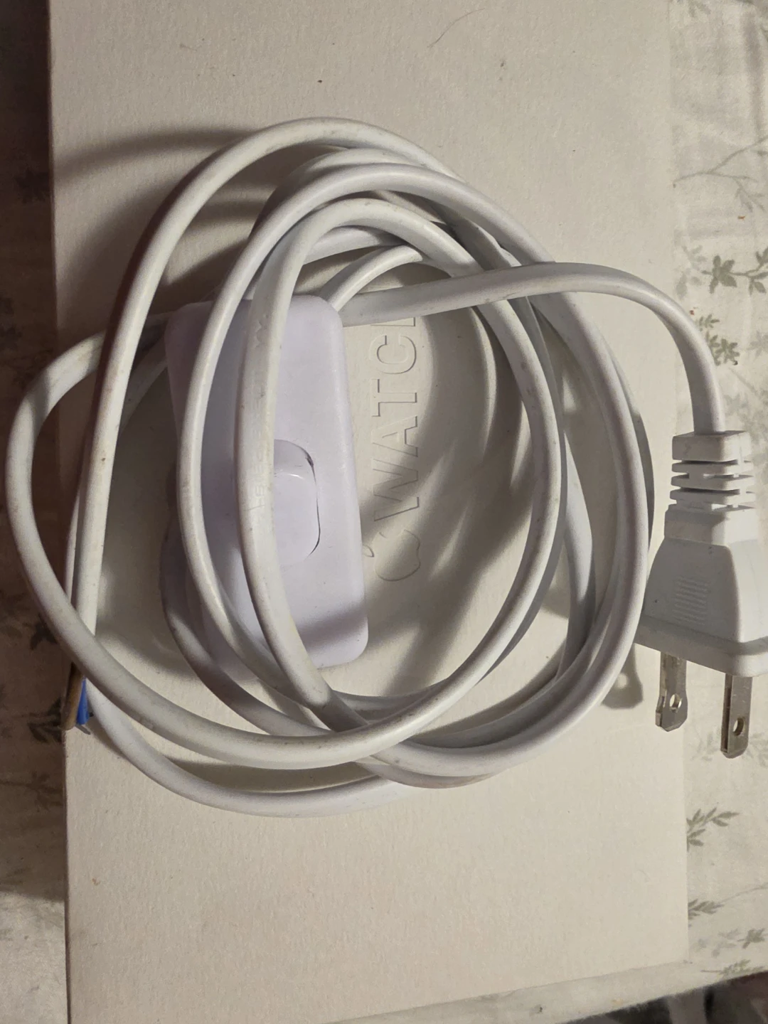 White Power Cord with Switch