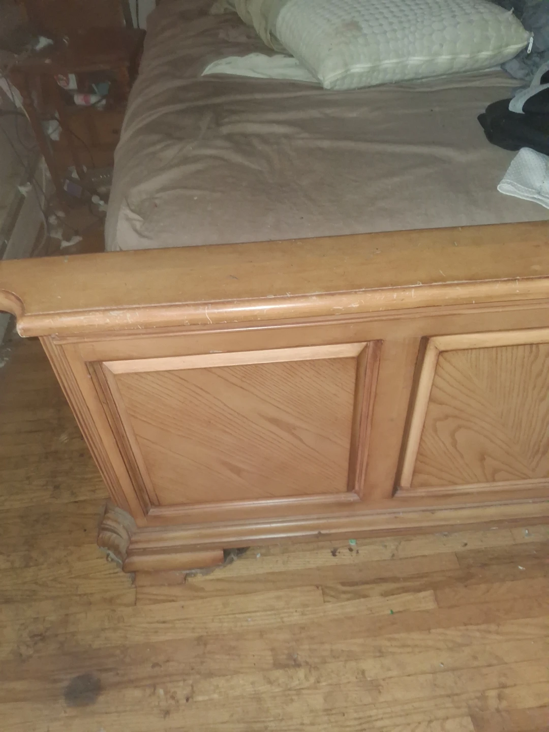 Solid Wood King Bed Frame