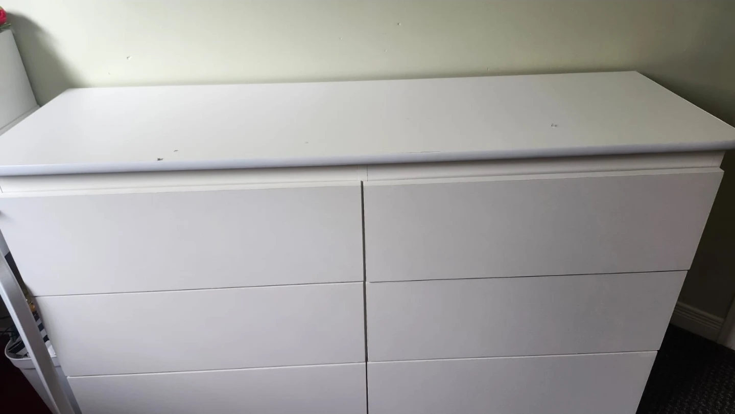 IKEA White 6-Drawer Dresser - photo 2