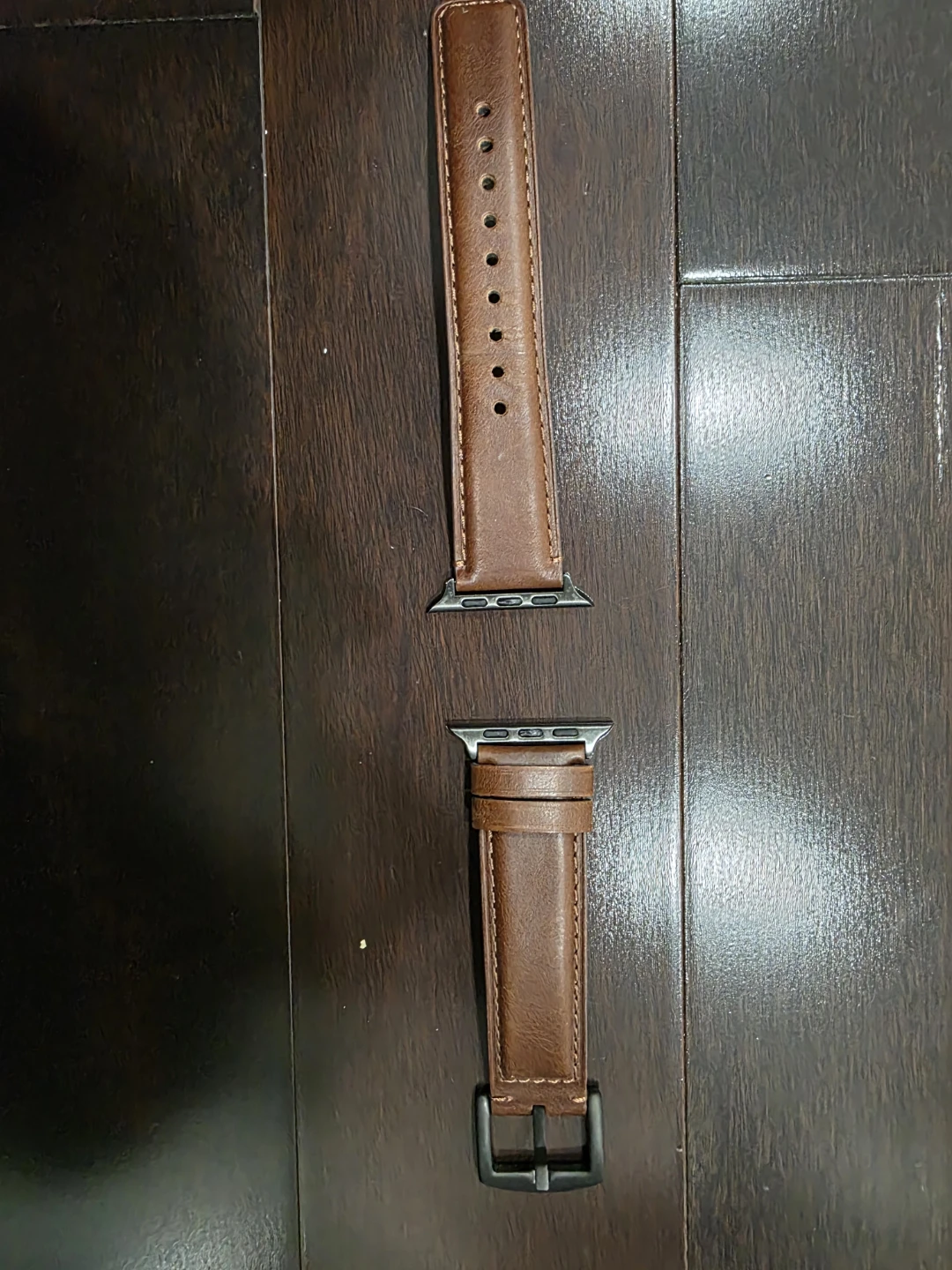 Brown Leather Apple Watch Band