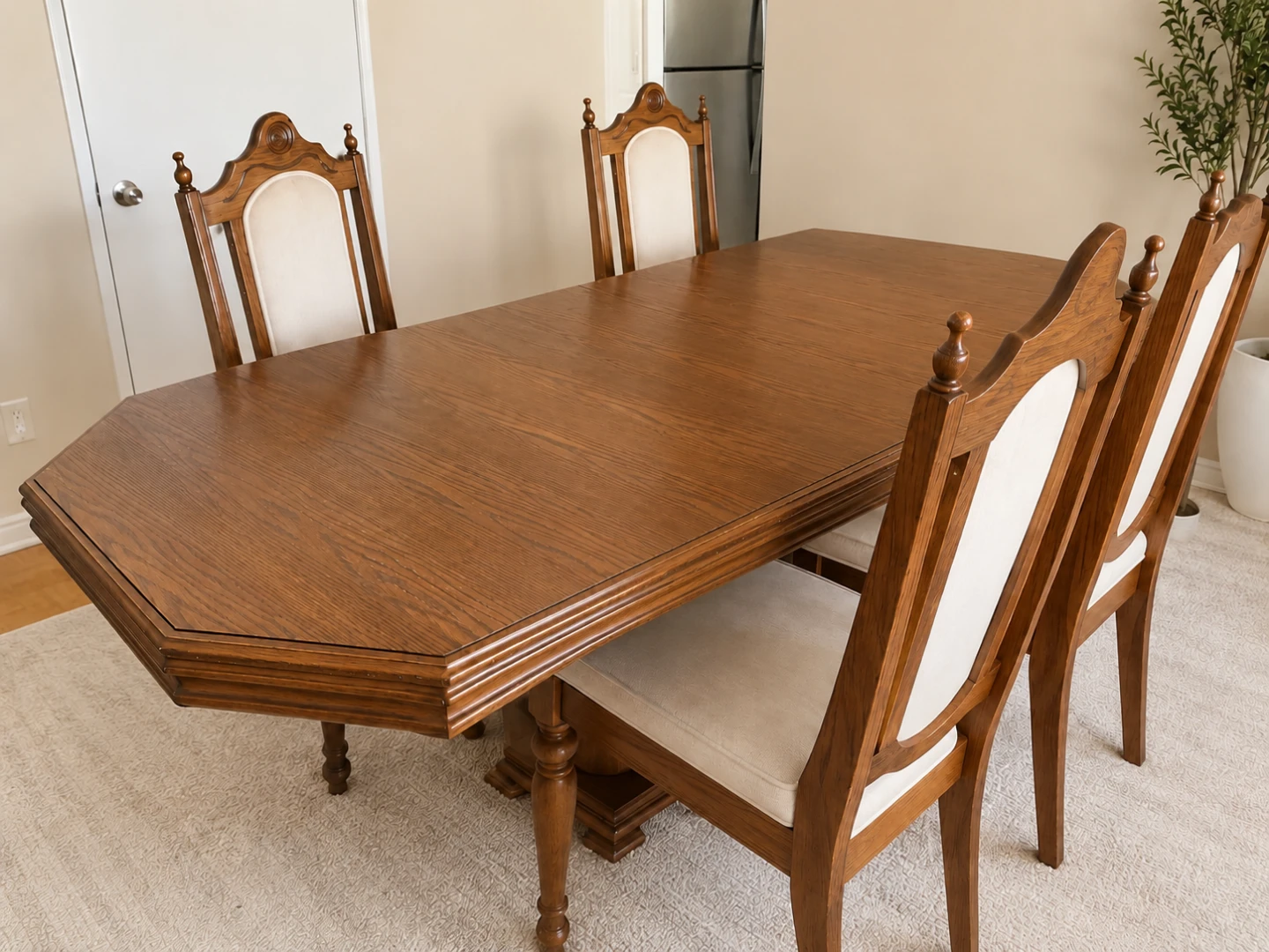 Classic Oak Dining Set with extendable table