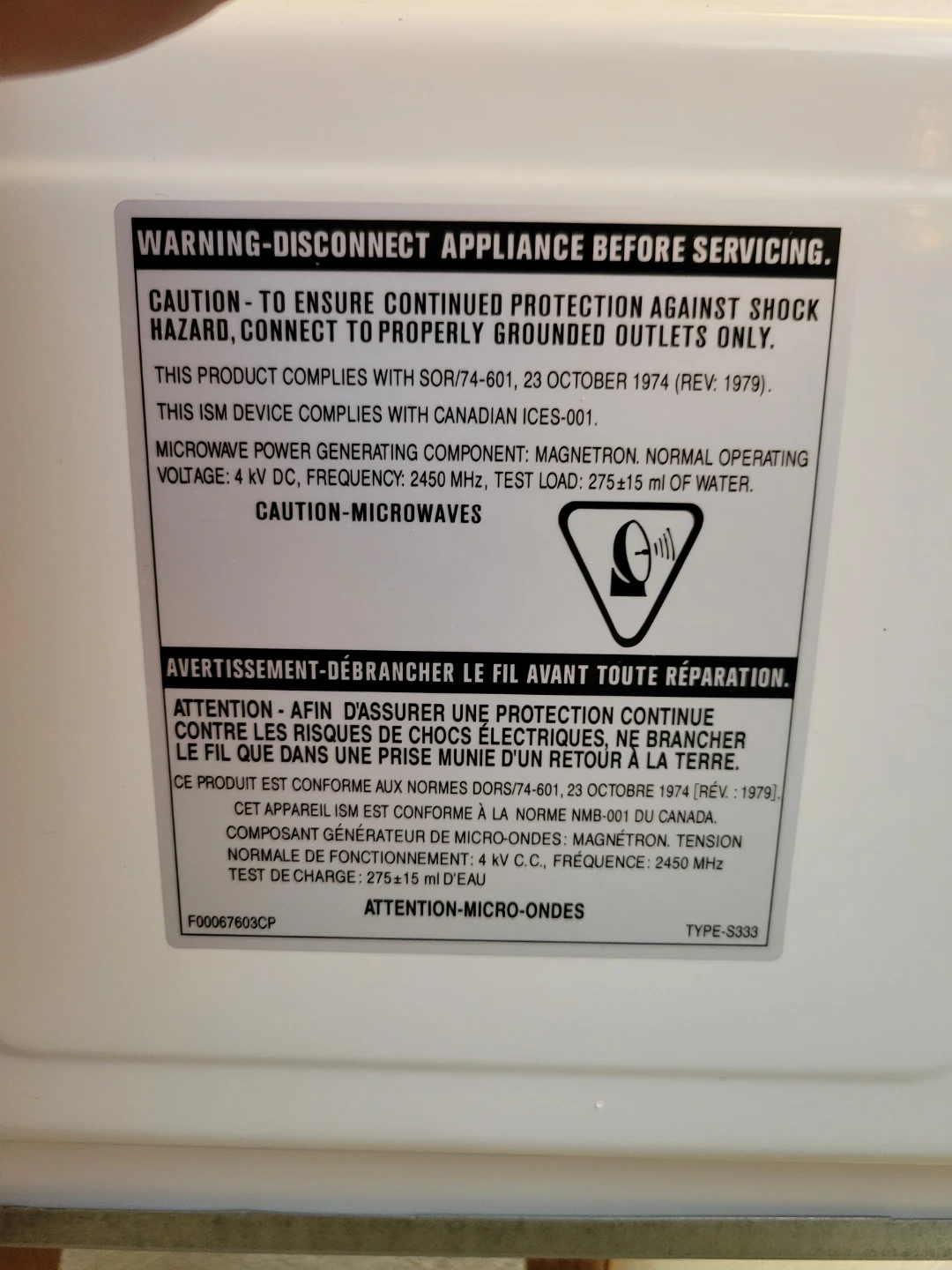 Panasonic Cyclone Microwave like new - photo 3