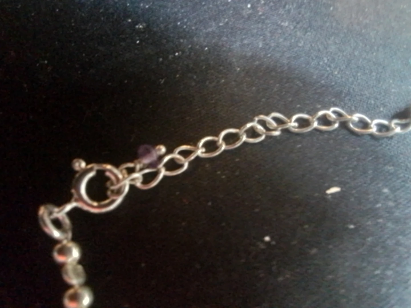 Sterling Silver Pearl and Amethyst Necklace - photo 3
