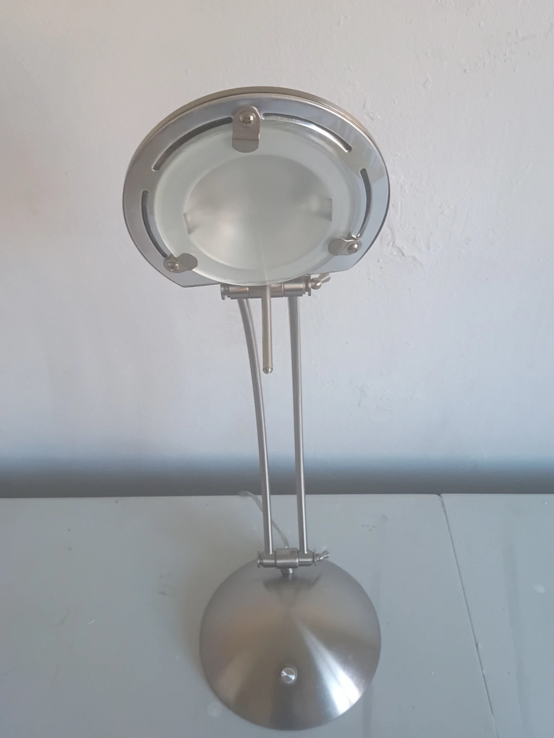 Modern Brushed Metal Desk Lamp