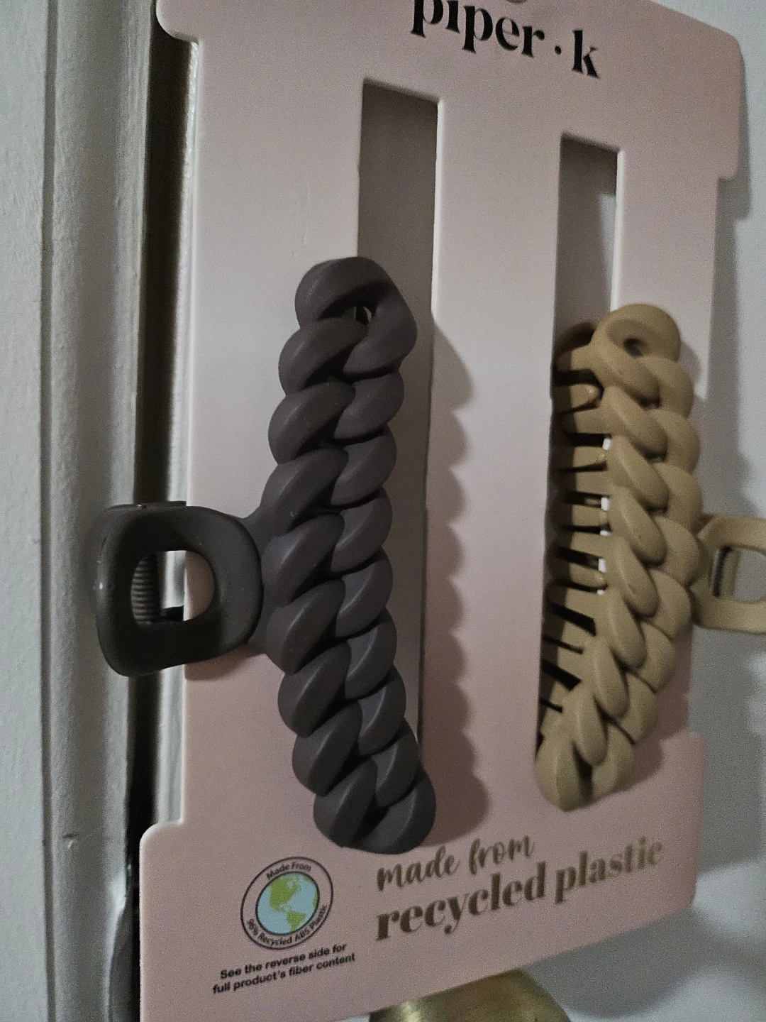 Piper K Eco-friendly Chain Link Hair Claw Clips (2-Pack) - photo 2