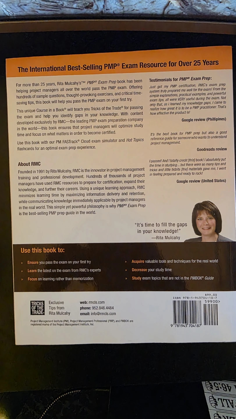 Rita Mulcahy's PMP Exam Prep Tenth Edition - photo 2