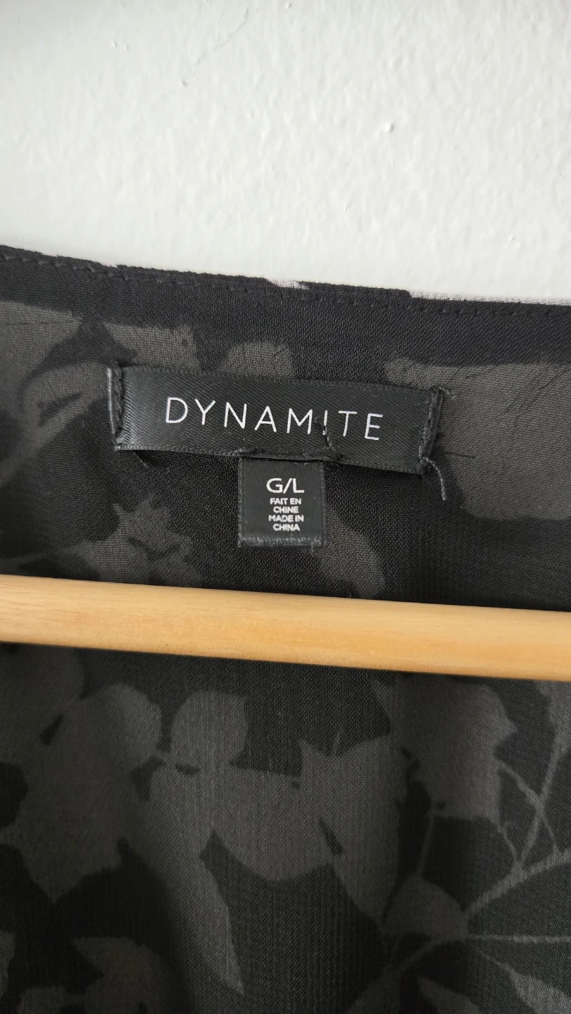 Dynamite Black and White Floral Blouse - photo 3