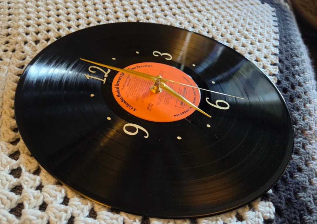 Custom Authentic, unique Vinyl Record Wall Clock - photo 2