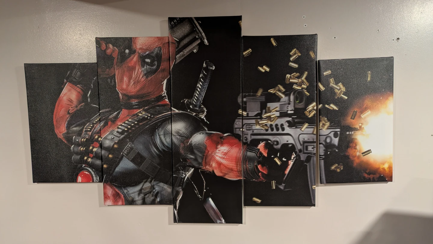 5-Piece Deadpool Canvas Wall Art Set