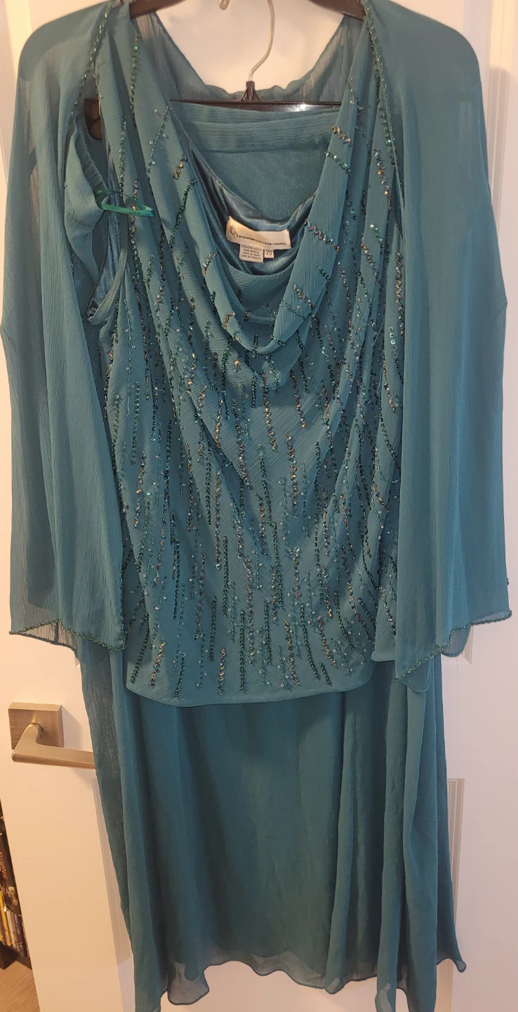 Floral Print Dress 3xl / Navy blue dress 4xl - photo 3