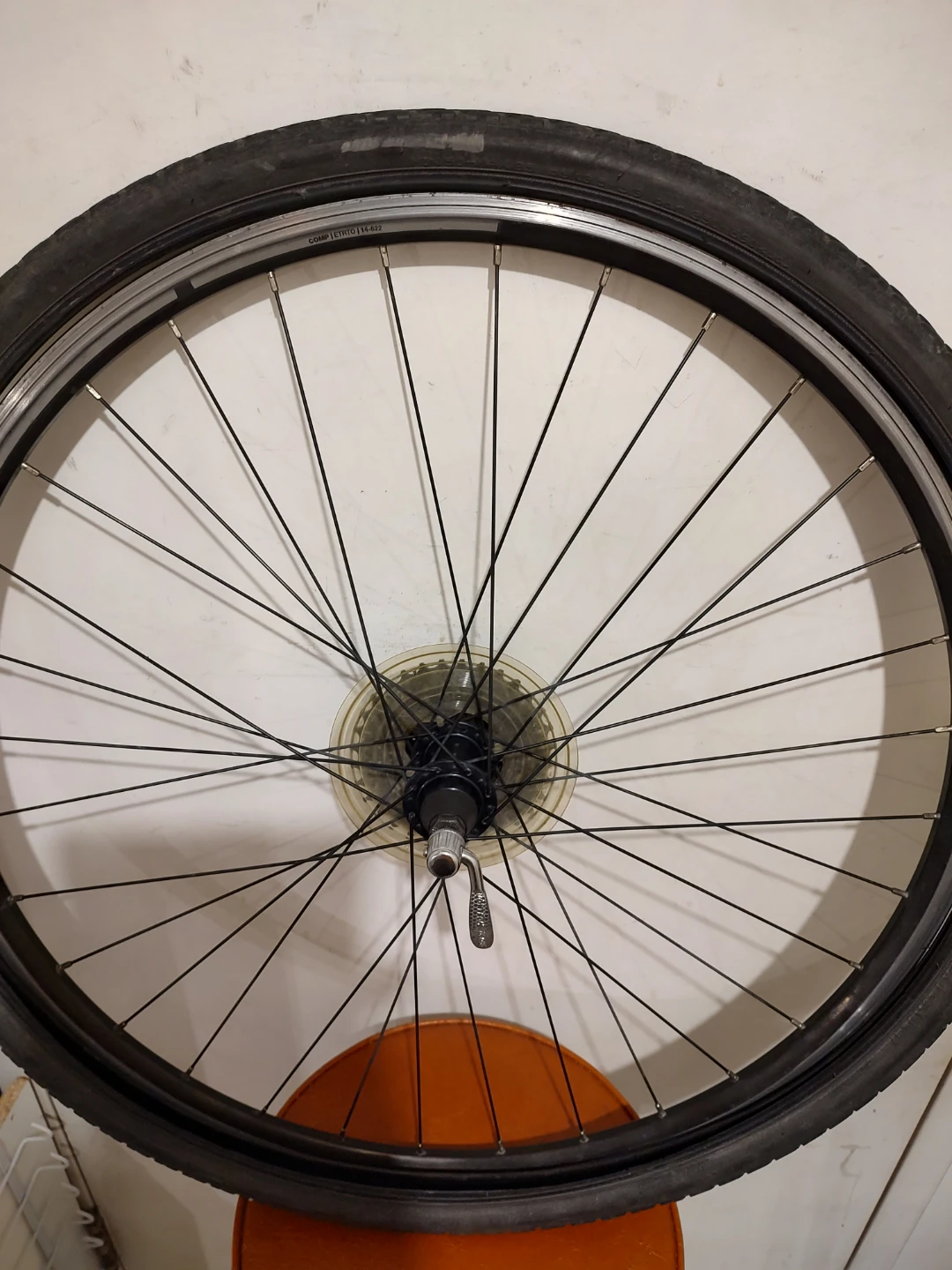 For sale 700C Rear Bicycle Rim with 9 spd cassette, downtown - photo 5