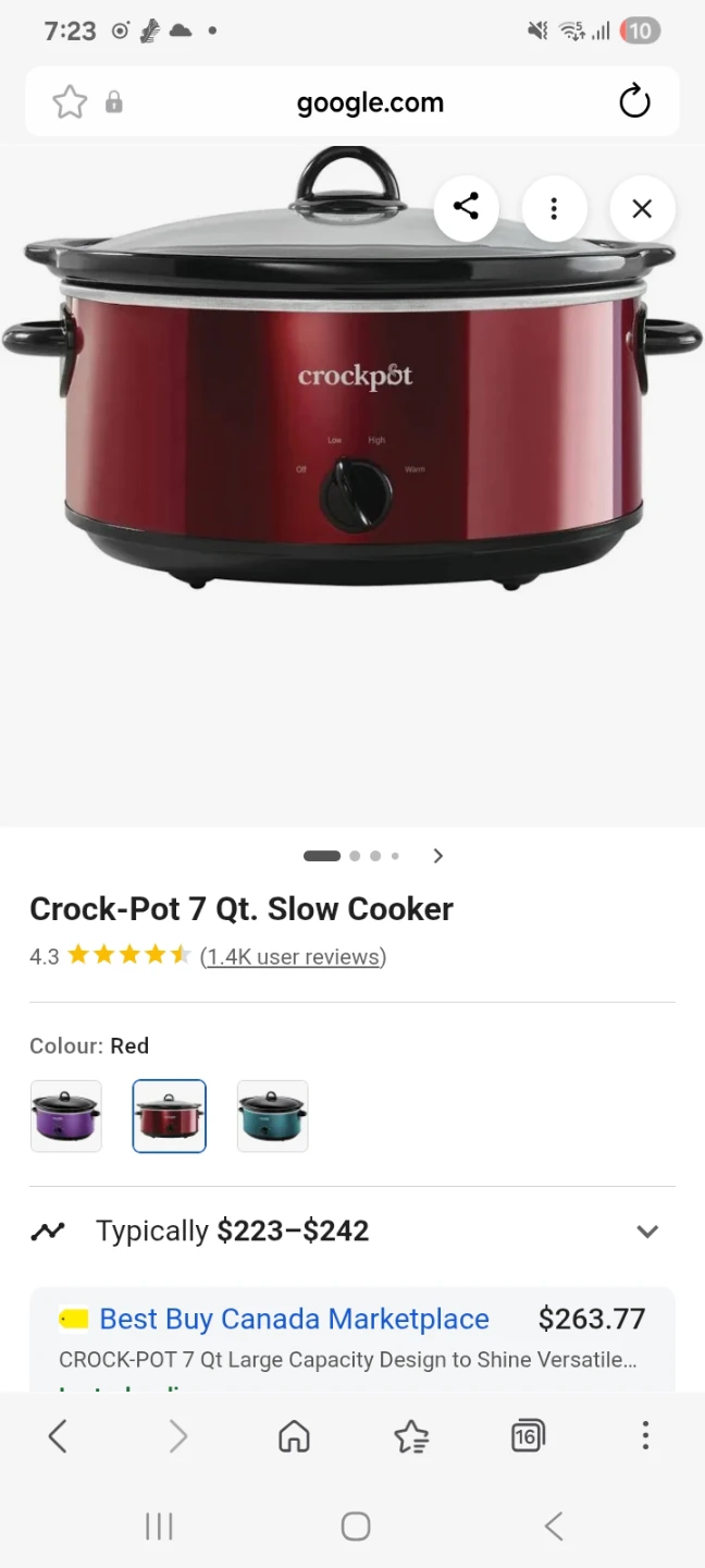 Crock-Pot 7 Qt. Slow Cooker