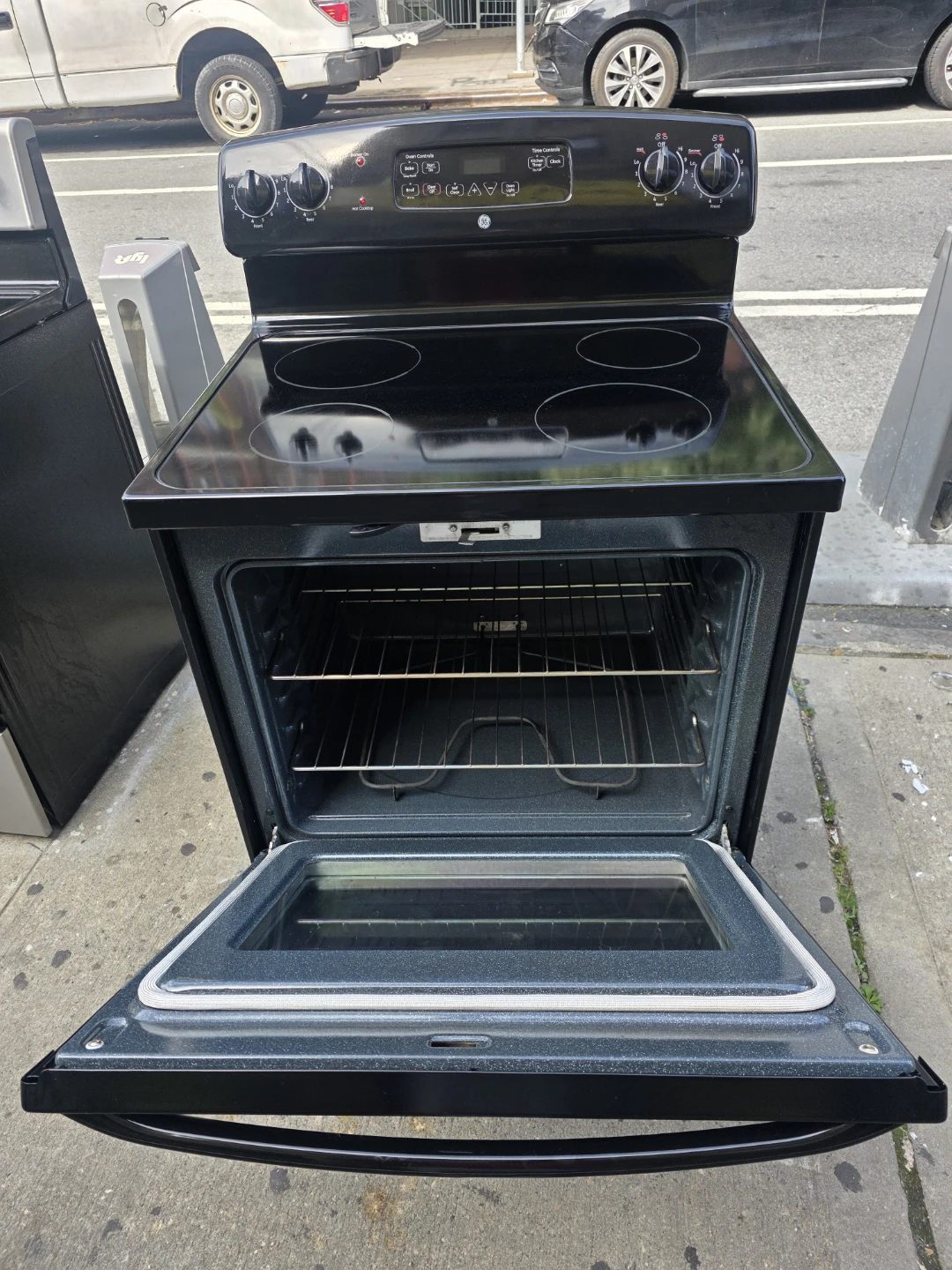 GE Black Electric Range