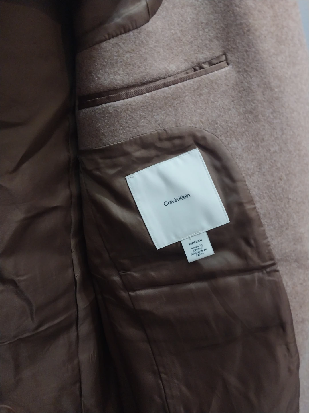 Calvin Klein Tan Coat Size XS - photo 3