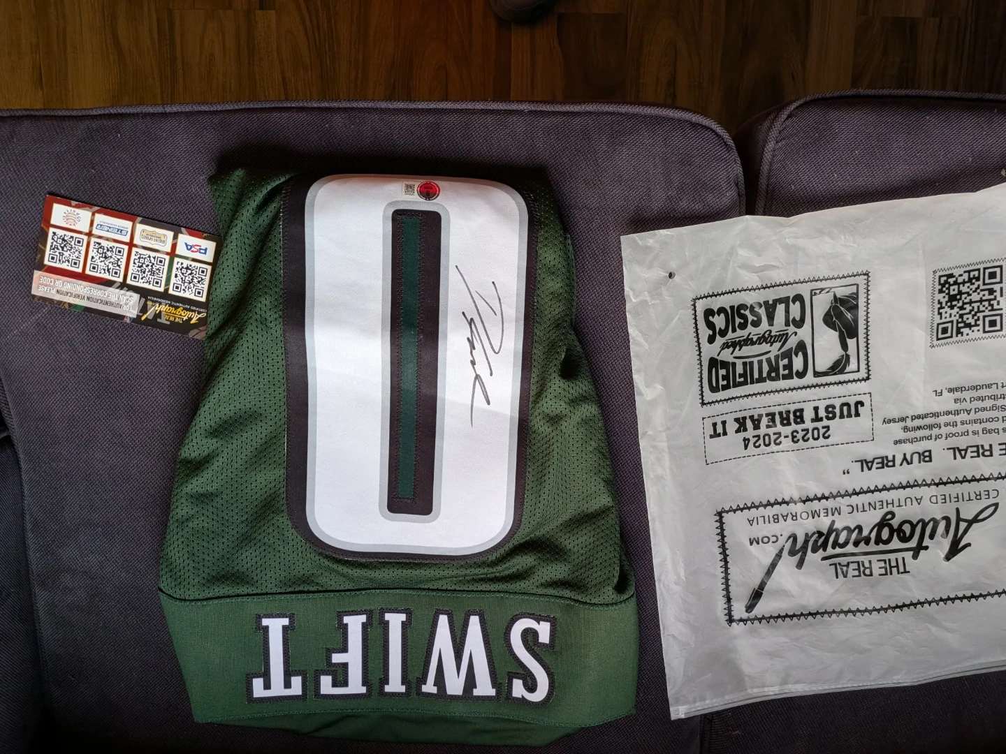 Autographed D'Andre Swift Jersey