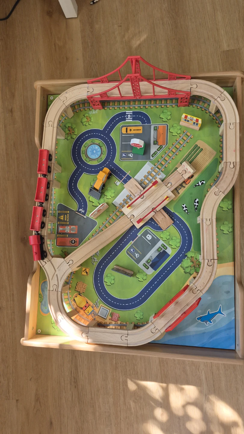 Wooden Train and Activity Table - photo 3