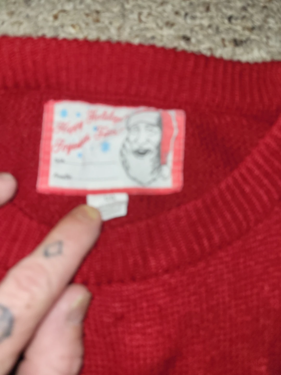 Holiday Time Red Snowman Christmas Sweater - photo 2