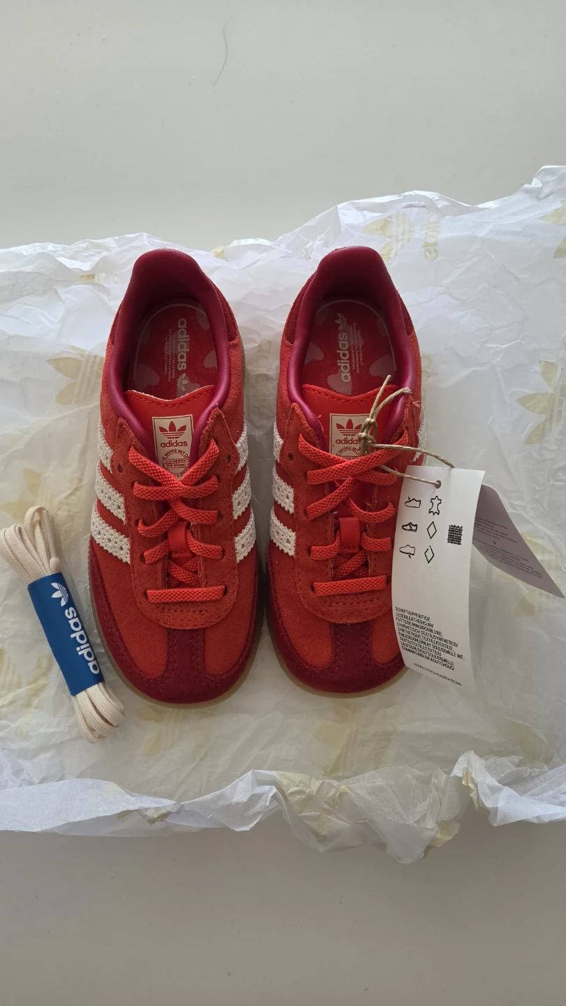New Adidas Samba OG EL I Toddler Shoes - Red