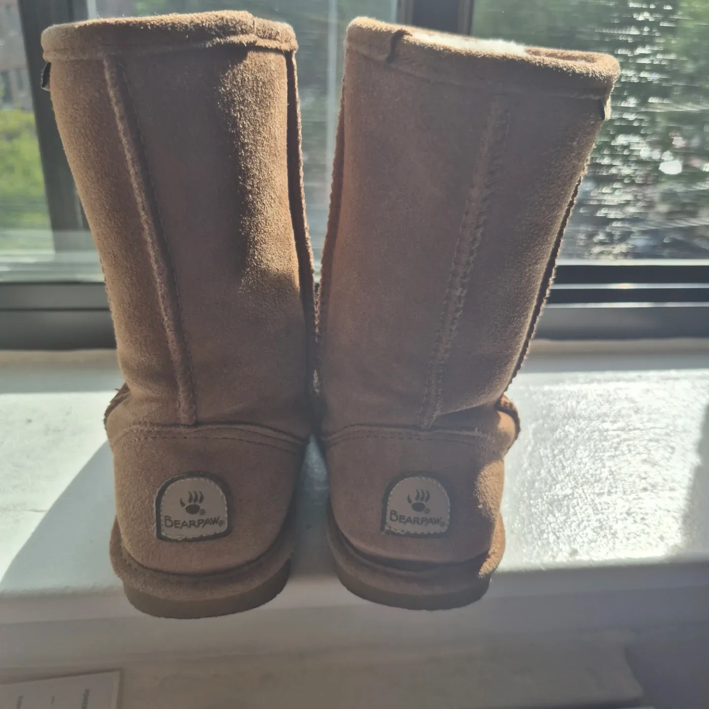 Bearpaw Tan Suede Boots Size 6 - photo 3