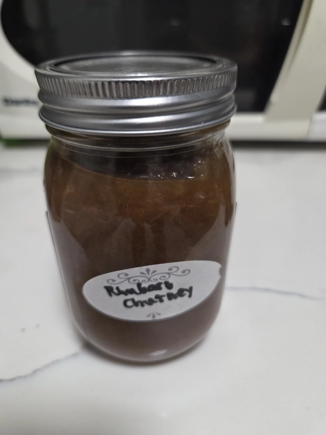 Rhubarb Chutney Jar