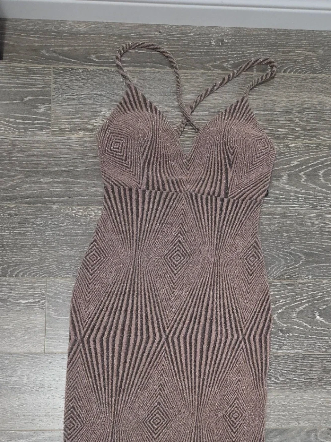 Room Service Sparkly Geometric Dress