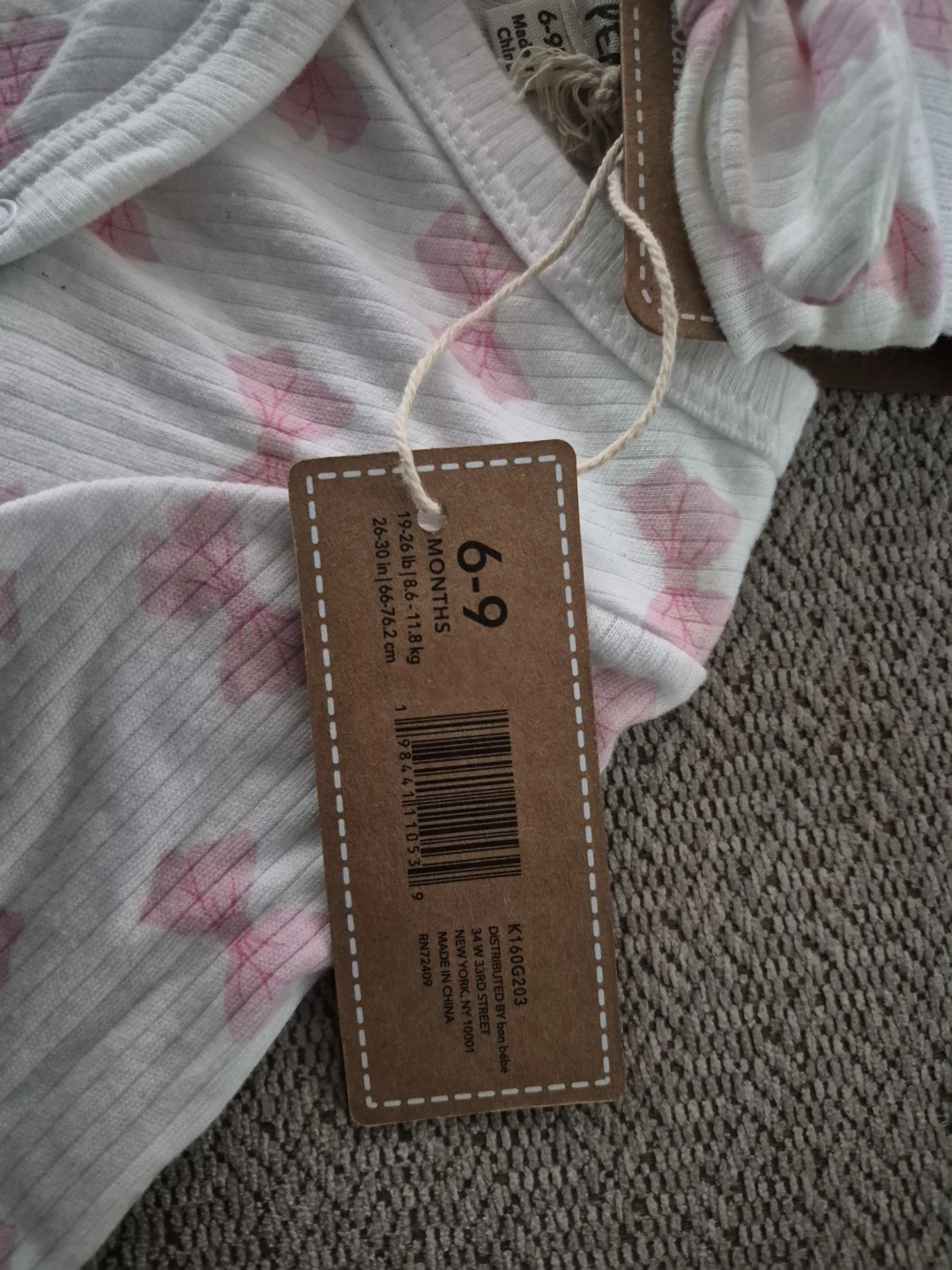 🏈🏉Kit+Pearl Baby Outfit 6-9 Months *new with tags* - photo 4