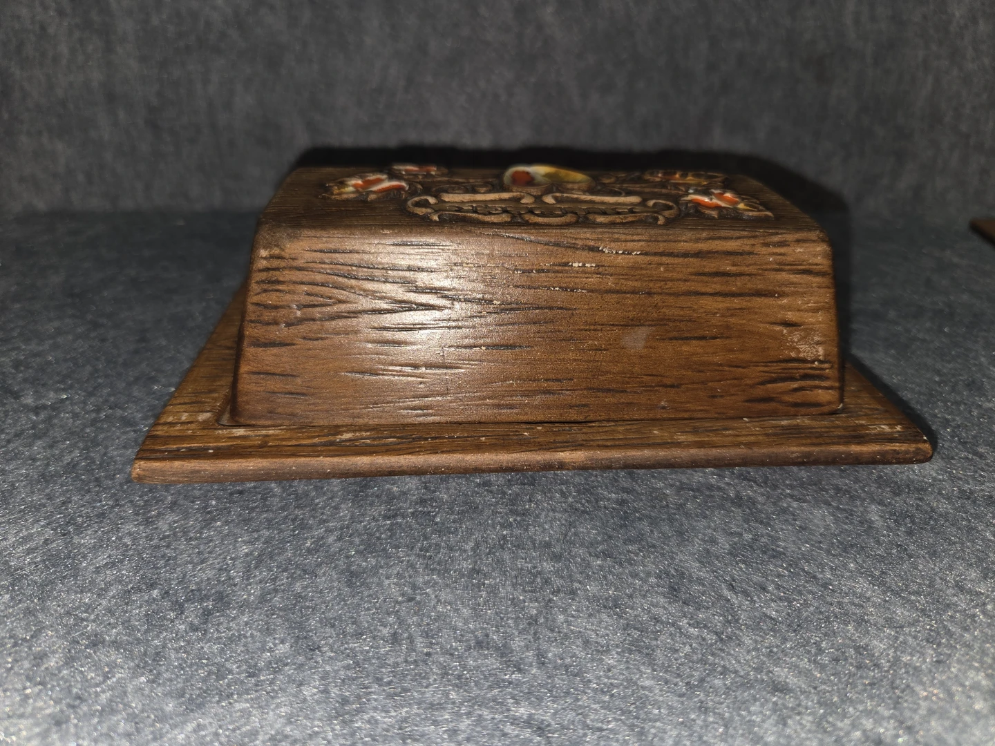Vintage Faux Wood Butter Dish - photo 4