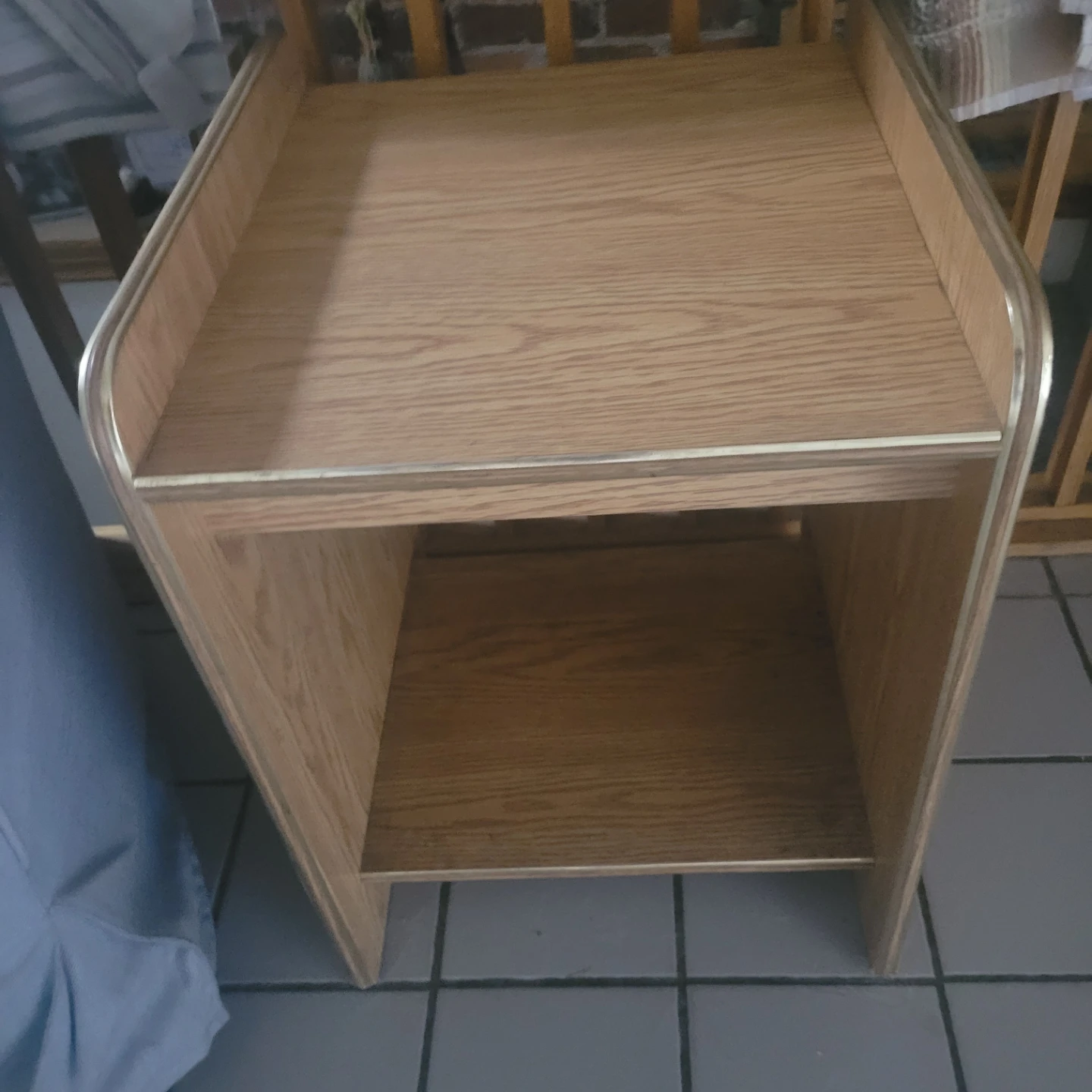 Oak Veneer Side Table