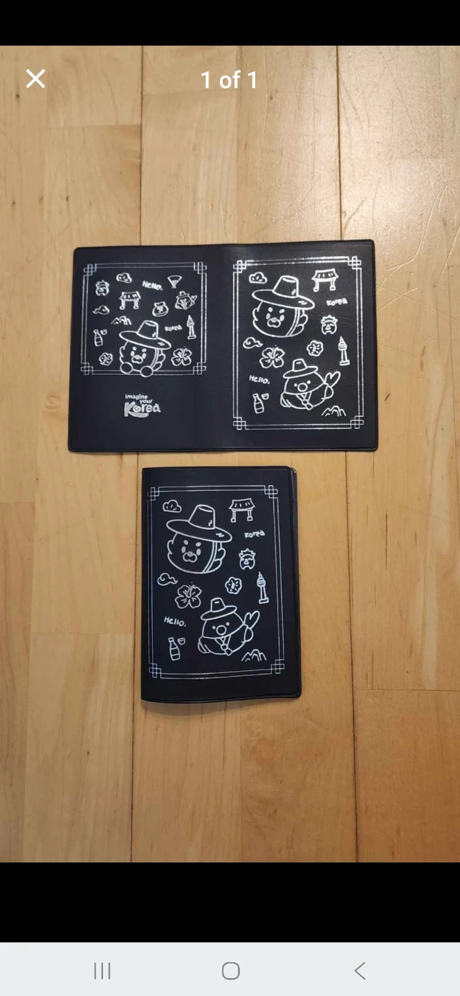 Navy Imagine Your Korea Passport Covers