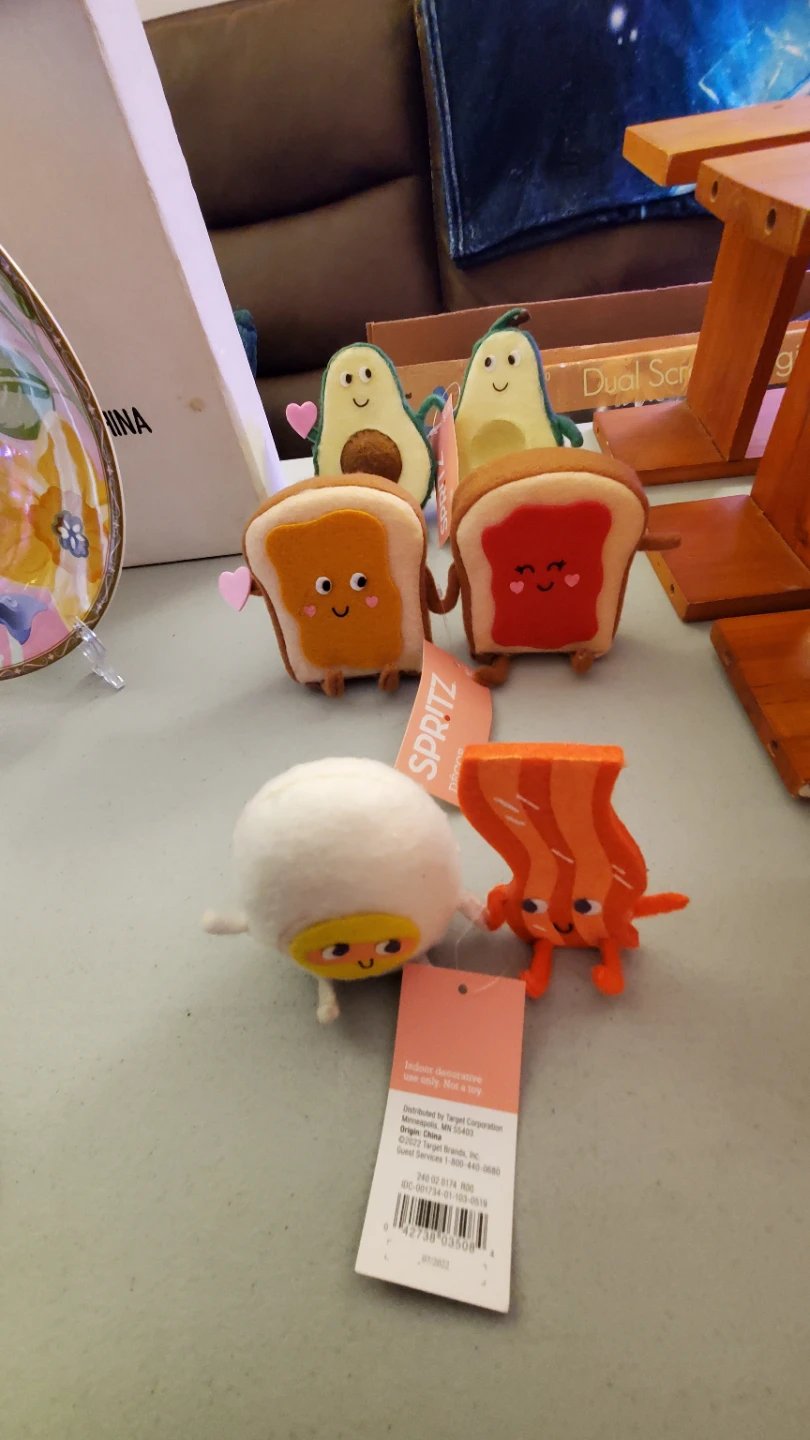 Spritz Breakfast Food Plush Set