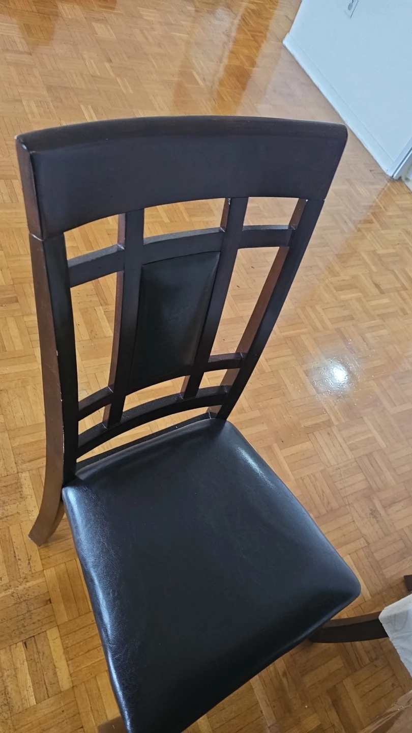 Dark wood dining chair - photo 3