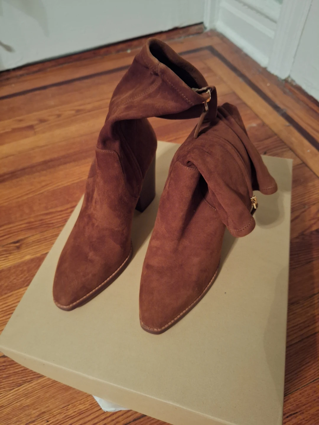 Michael Kors Collection Suede Boots 'Eloise'