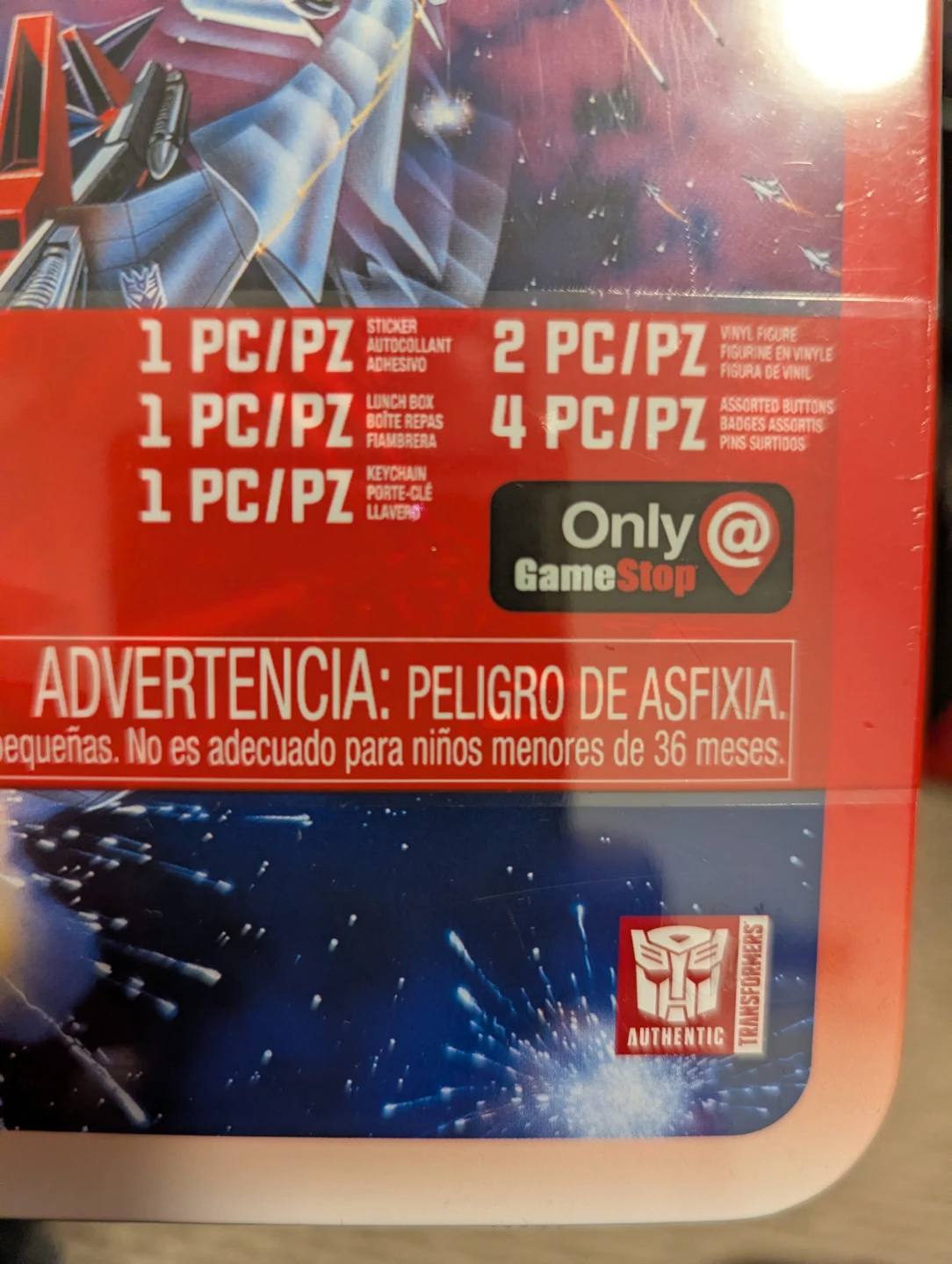 Transformers & GI Joe lunch box with goodies inside - photo 4