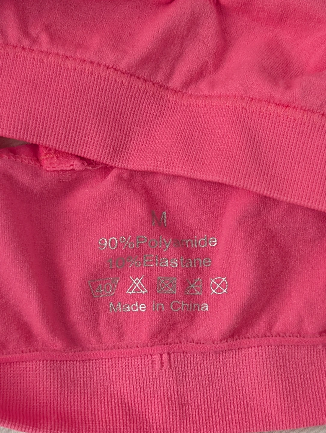 Pink Athletic Sports Bra no pads comfortable 23" - photo 3