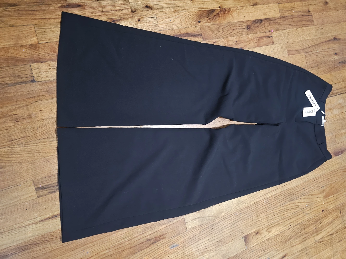 L'AGENCE Black Wide-Leg Pants Size 8
