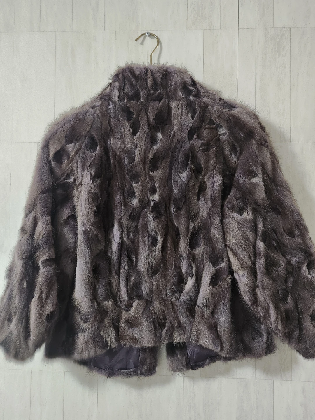 Purple real mink jacket - photo 4