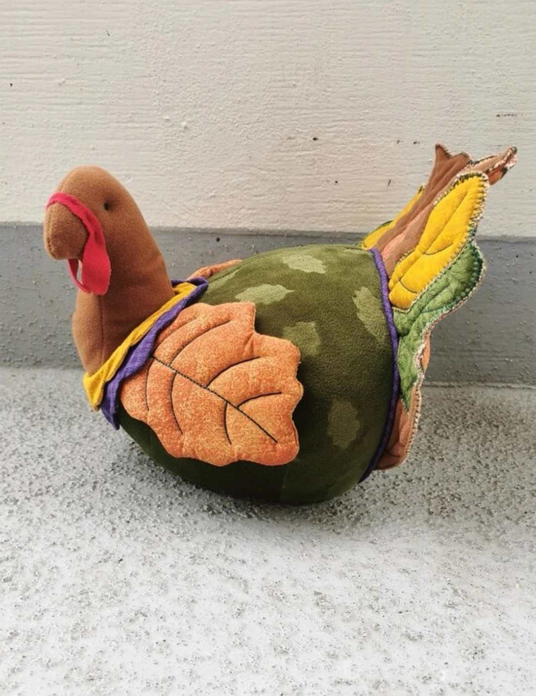 Vintage Hallmark "Winslow" Turkey Centerpiece Plush Decoration - photo 2