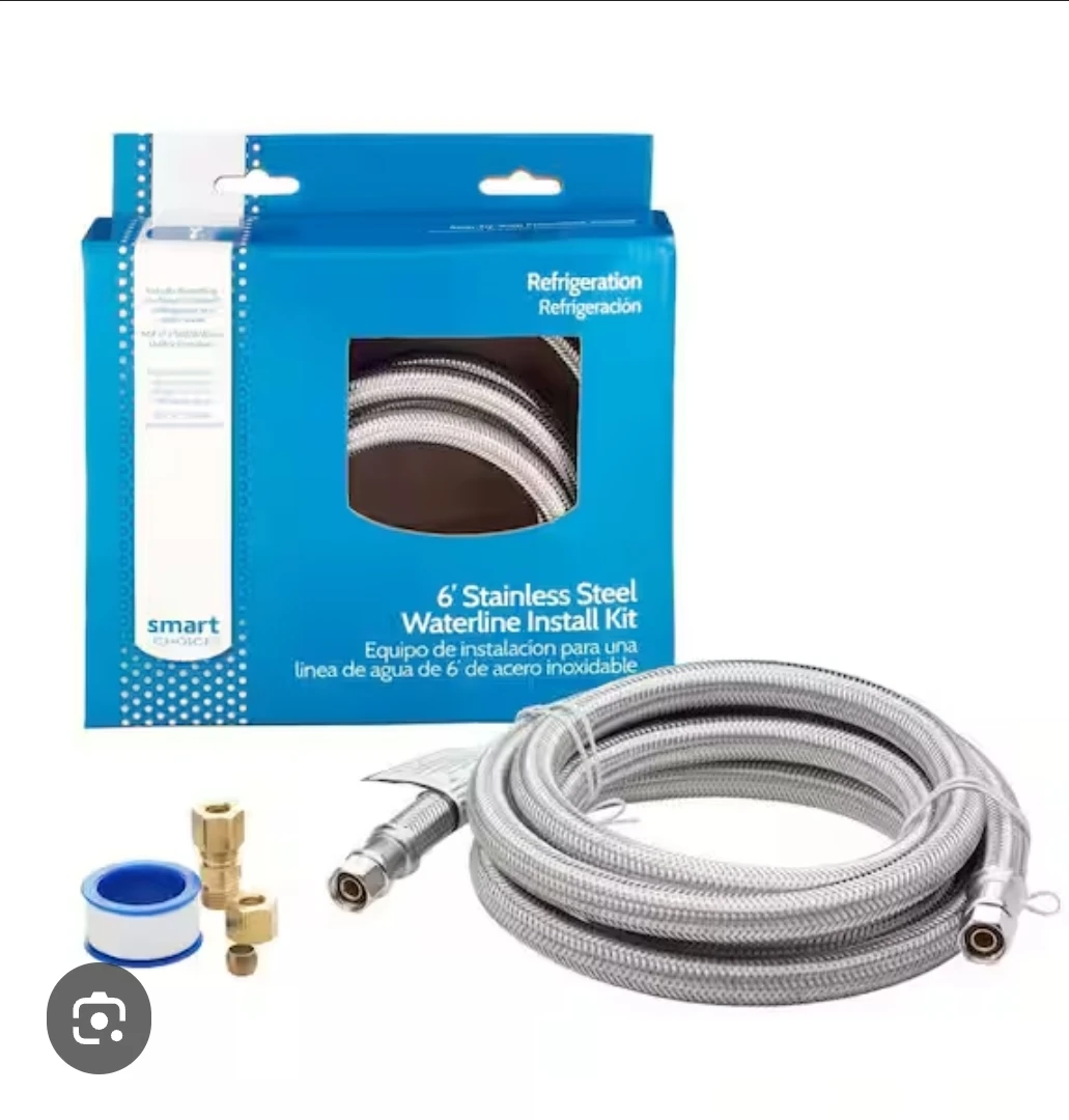 Smart Choice 6' Stainless Steel Waterline Install Kit