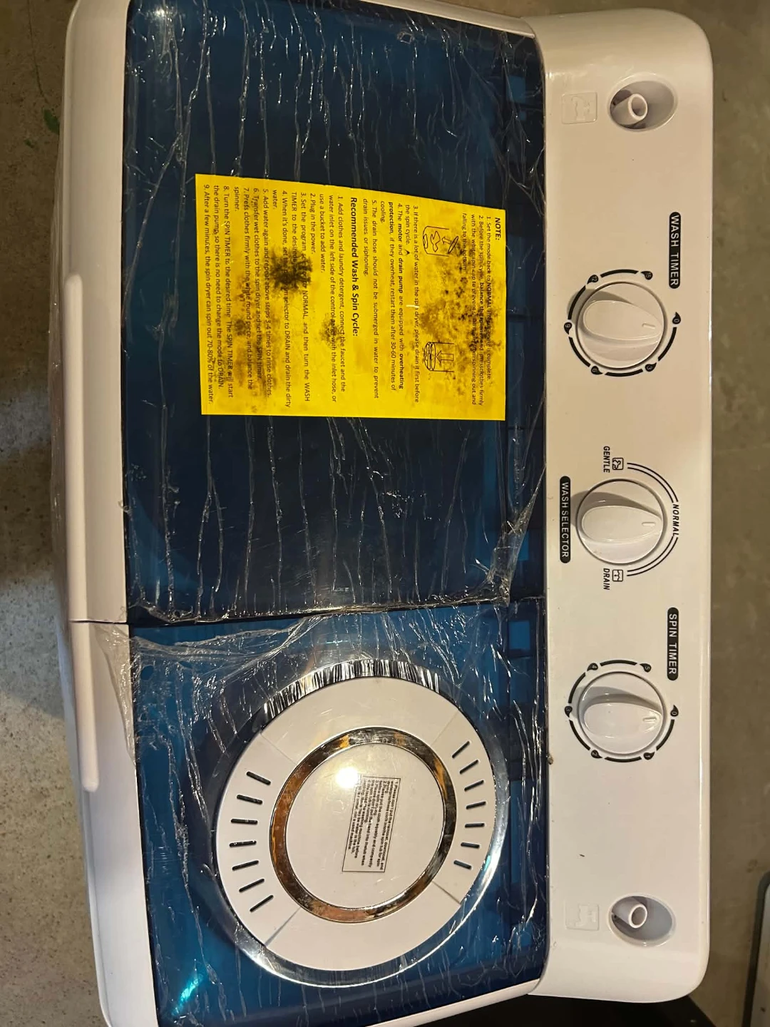 Portable Twin Tub Washing Machine