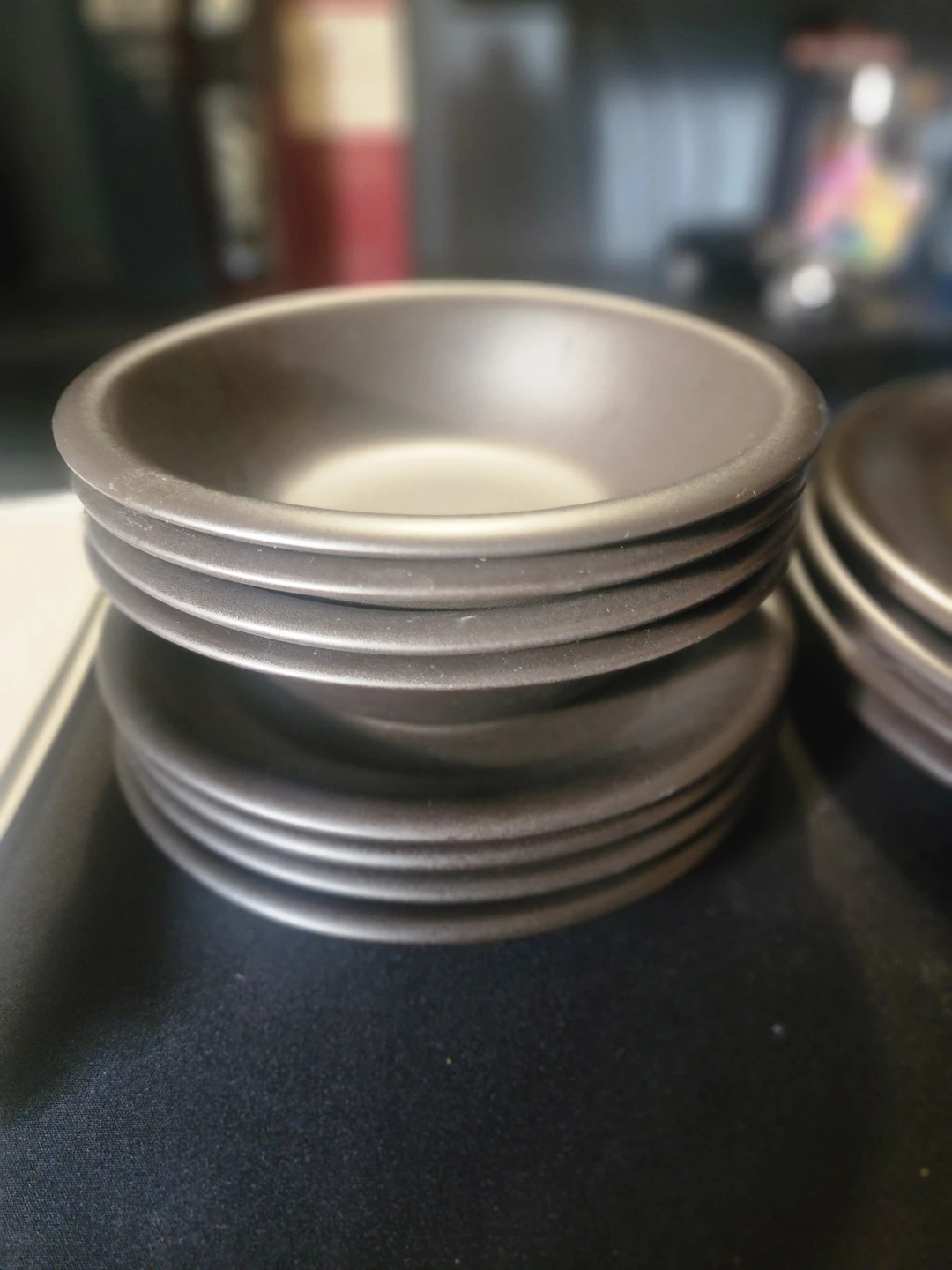 Mixed Dinnerware Set: Black and White Pieces - photo 2
