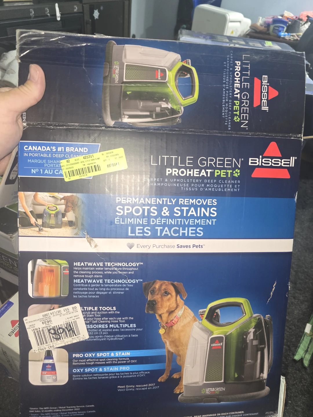 Bissell Little Green Pet ProHeat Carpet & Upholstery Cleaner - photo 2