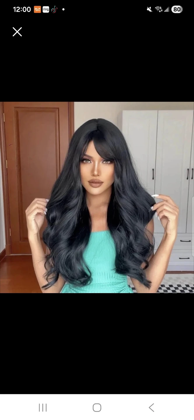 synthetic wigs black