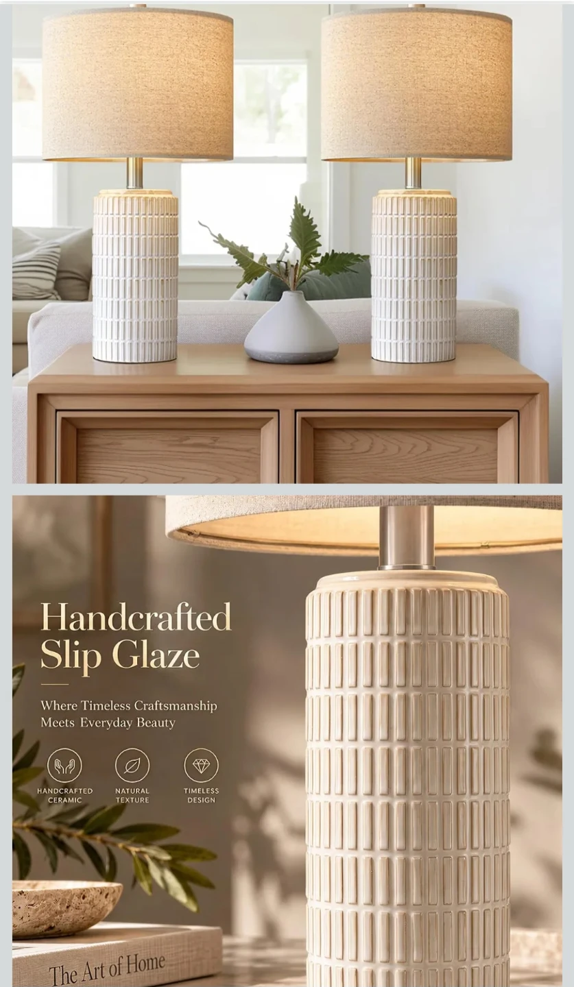 Set of 2 Ceramic Table Lamps - photo 4